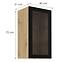 Konyhaszekrény - vitrin fekete/artisan 40GS-72 1F,2