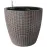 Öntözőrendszeres, rattanhatású virágcserép – 21x20 – HD8051S-BW
