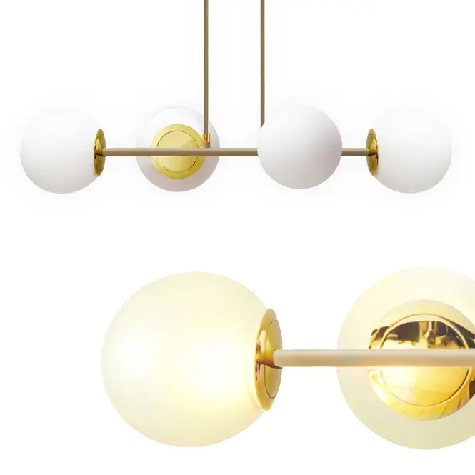 Lámpa KALDAN 66886 GOLD+WHITE LW4