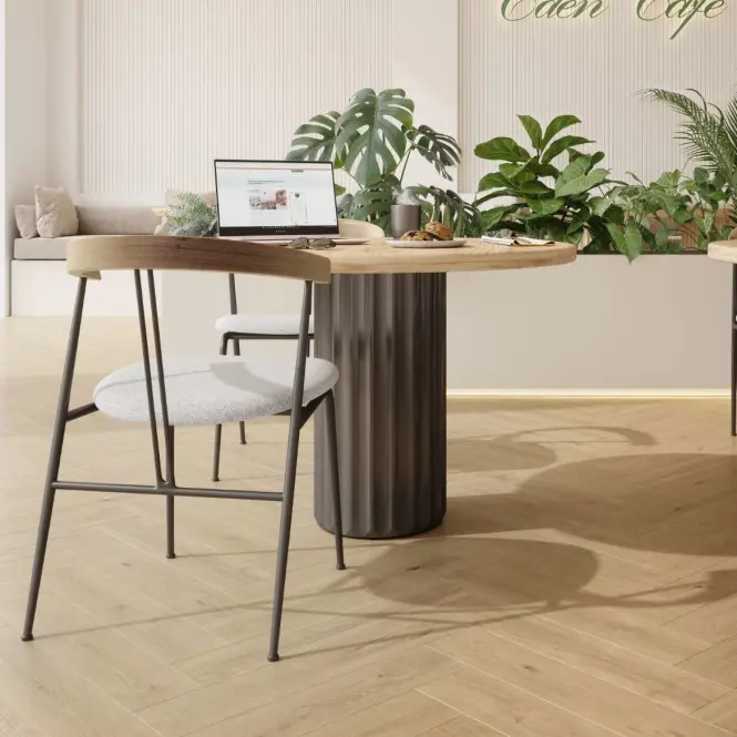Laminált padló vízálló Tölgy Blonde Montanara 8mm AC5 Herringbone K847