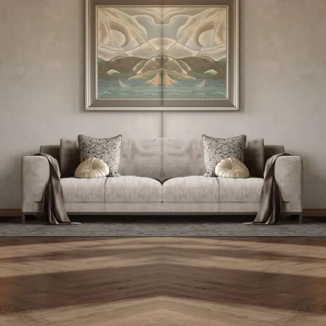 Laminált padló vízálló Tölgy Dark Montanara 8mm AC5 Herringbone K849