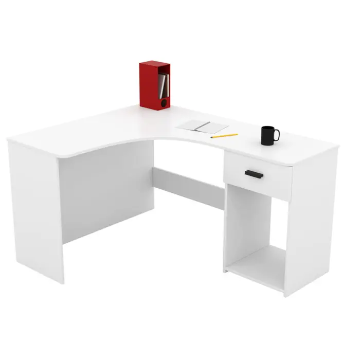 Íróasztal sarok Corner Fehér,4