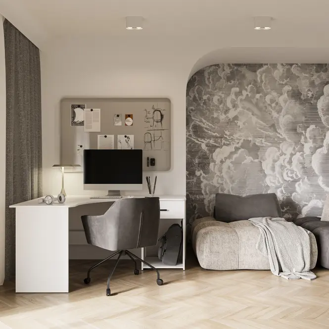 Íróasztal sarok Corner Fehér,7