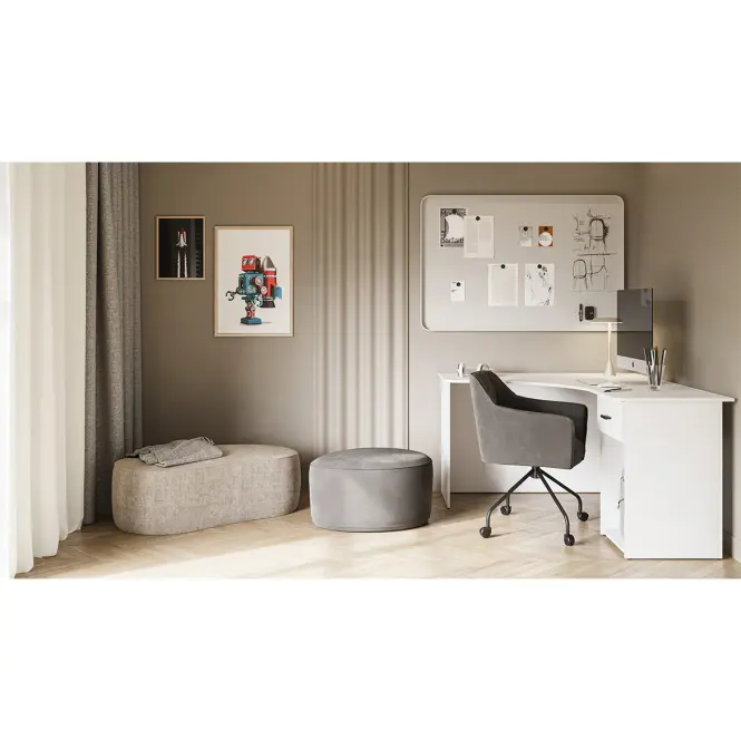 Íróasztal sarok Corner Fehér,8