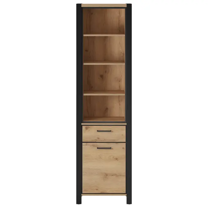 Vitrin 1d1s Aktiv 5 Tölgy Taurus/Fekete,8