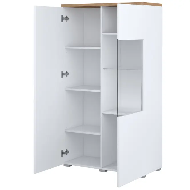 Vitrin 2d Modo 44 Tölgy Mauvella/Fehér,4