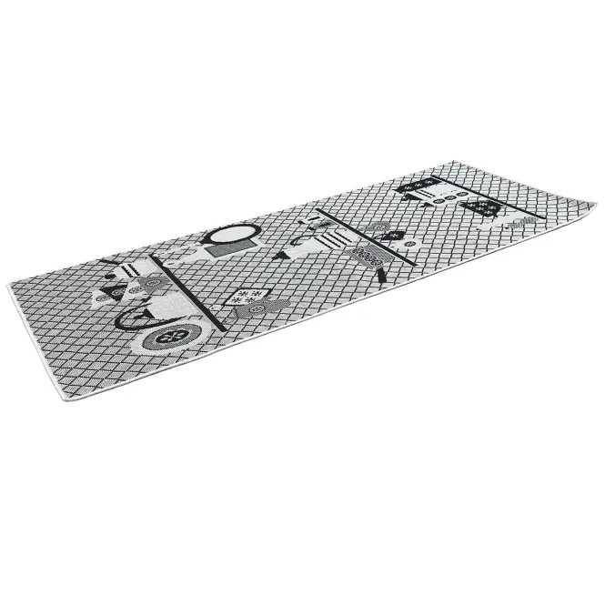 Szőnyeg Kitchen 0,8/2,0 11107b Sxs fehér/fekete 13