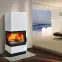 Kemence acél-kályhás Erfurt balos perlwhite 10 kW