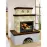 Kemence acél-kályhás Salzburg creme/coffebrown 9 kW