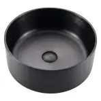 Mosdókagyló lapon Iron Round black