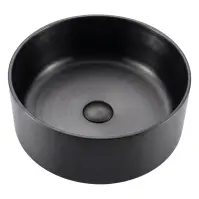 Mosdókagyló lapon Iron Round black