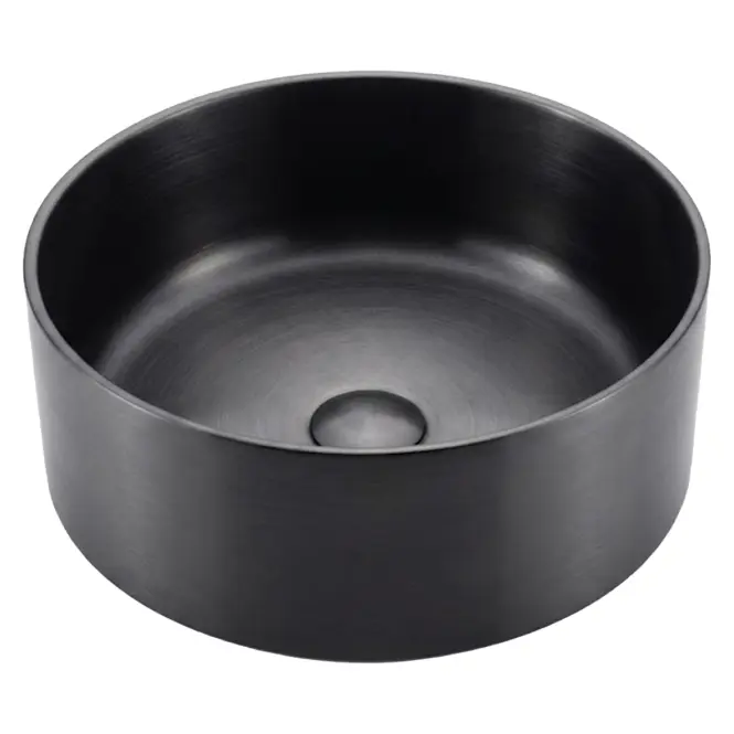 Mosdókagyló lapon Iron Round black,2