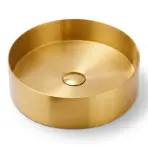 Mosdókagyló lapon Iron Round gold