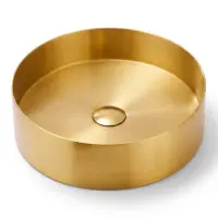 Mosdókagyló lapon Iron Round gold