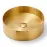 Mosdókagyló lapon Iron Round gold