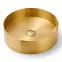 Mosdókagyló lapon Iron Round gold