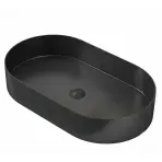 Mosdókagyló lapon Iron Oval black
