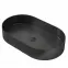 Mosdókagyló lapon Iron Oval black