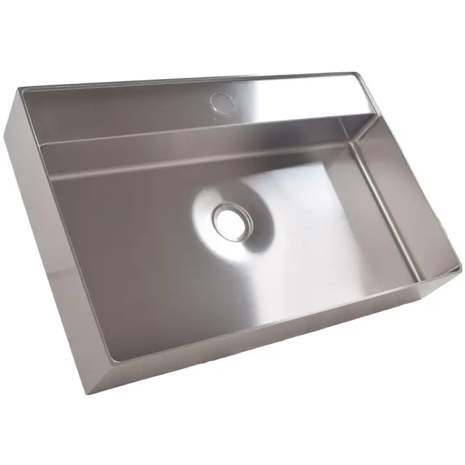 Mosdókagyló lapon Rectangle króm 1/0