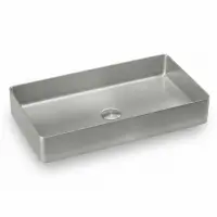 Mosdókagyló lapon Rectangle króm