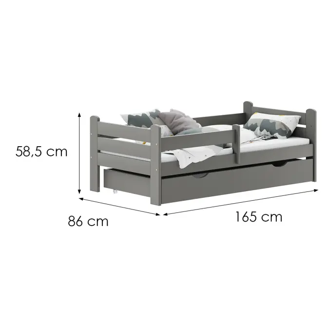 Ágy Flare 80/160 Szürke