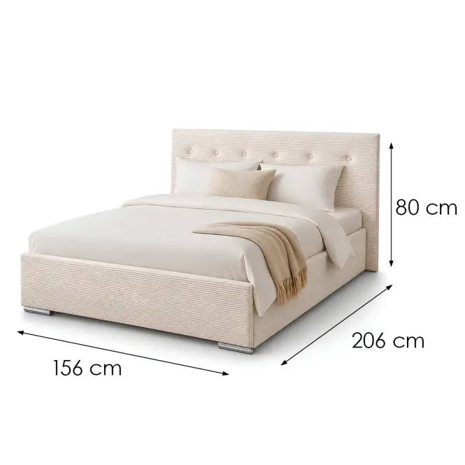 Ágy Mila 140x200 Lincoln 03ln bézs,11