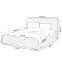 Ágy Mila 140x200 Lincoln 90ln Szürke,3