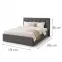 Ágy Mila 160x200 Lincoln 90ln Szürke,2