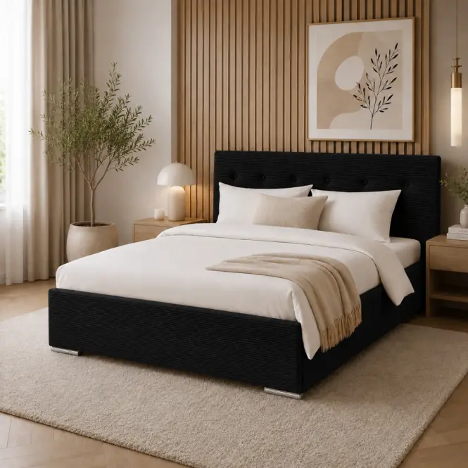 Ágy Mila 160x200 Lincoln 100ln fekete,3