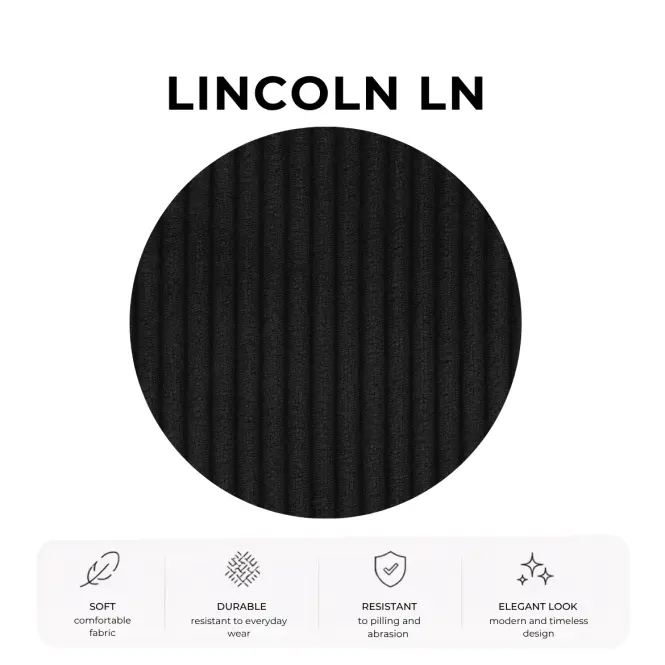 Ágy Mila 180x200 Lincoln 100ln fekete