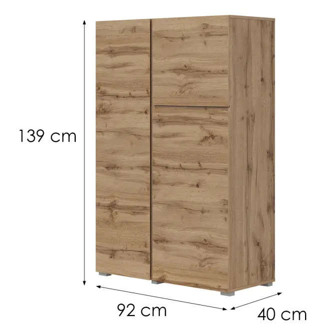Komód Magas 3d Asymetric 46 Tölgy Wotan,2
