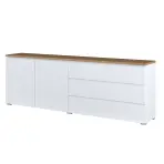 Komód 2d3s Modo 28 200cm Tölgy Mauvella/Fehér