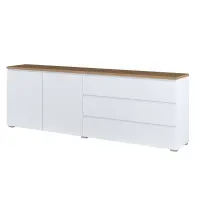 Komód 2d3s Modo 28 200cm Tölgy Mauvella/Fehér