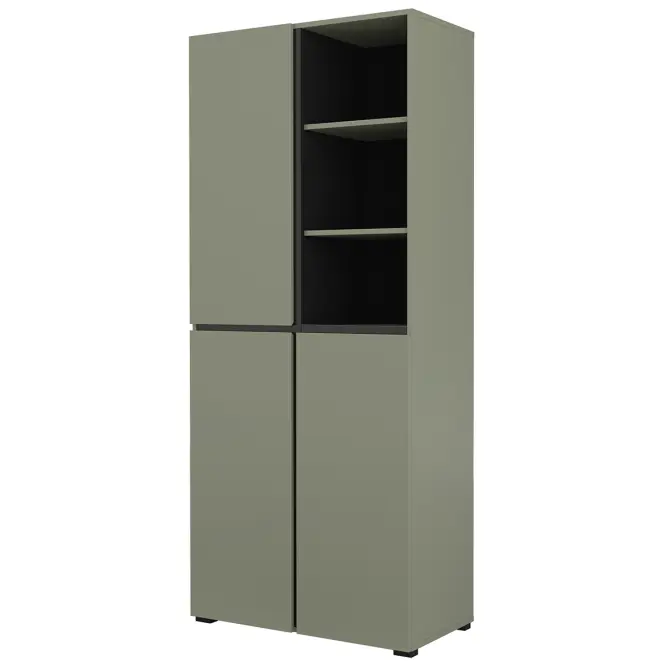 Szekrény Cross 88  Pine Green/Fekete