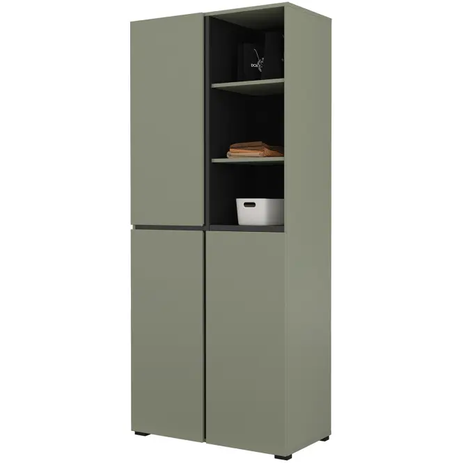 Szekrény Cross 88  Pine Green/Fekete,3