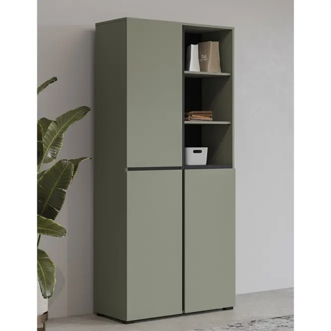 Szekrény Cross 88  Pine Green/Fekete