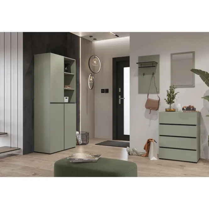 Szekrény Cross 88  Pine Green/Fekete,7