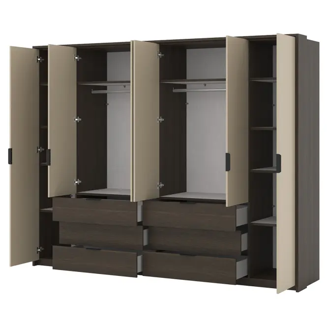 Szekrény 6d6s Mola 29  Tölgy Dunin/Nélkül