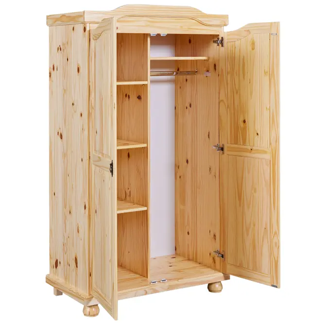 Szekrény 30500100 Genf 2d Fenyő Natural Bezbarwny Lakier