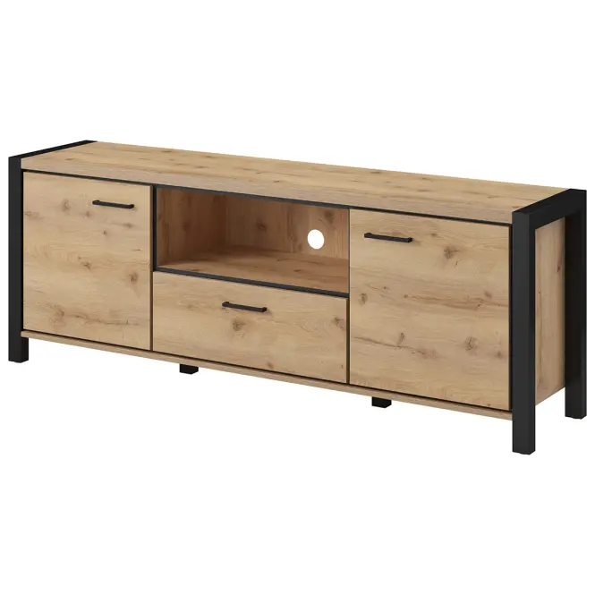 TV stolík Aktiv 41 180cm Dub Taurus/Čierna
