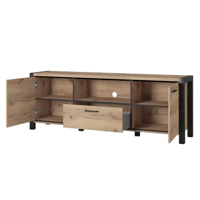 TV stolík Aktiv 41 180cm Dub Taurus/Čierna
