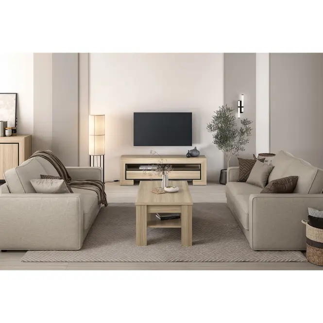 TV stolík Cuba Ii 40 Dub Sambal/Čierna