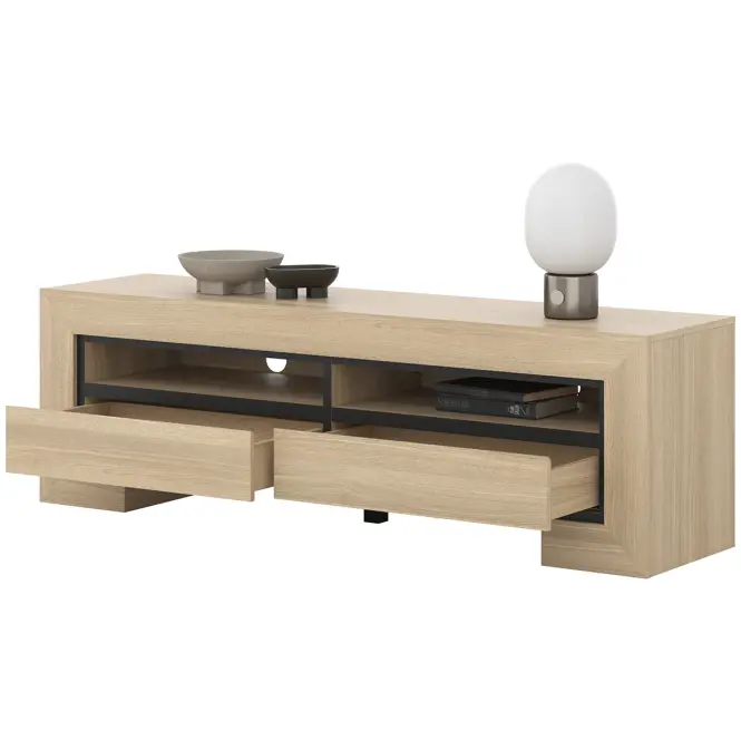 TV stolík Cuba Ii 40 Dub Sambal/Čierna