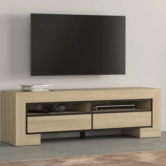 TV stolík Cuba Ii 40 Dub Sambal/Čierna