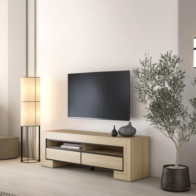 TV stolík Cuba Ii 40 Dub Sambal/Čierna