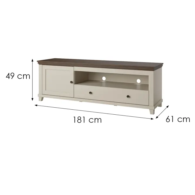 TV stolík Evora 40 Bez/Dub Dunin