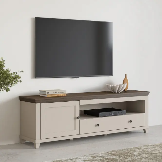 TV stolík Evora 40 Bez/Dub Dunin