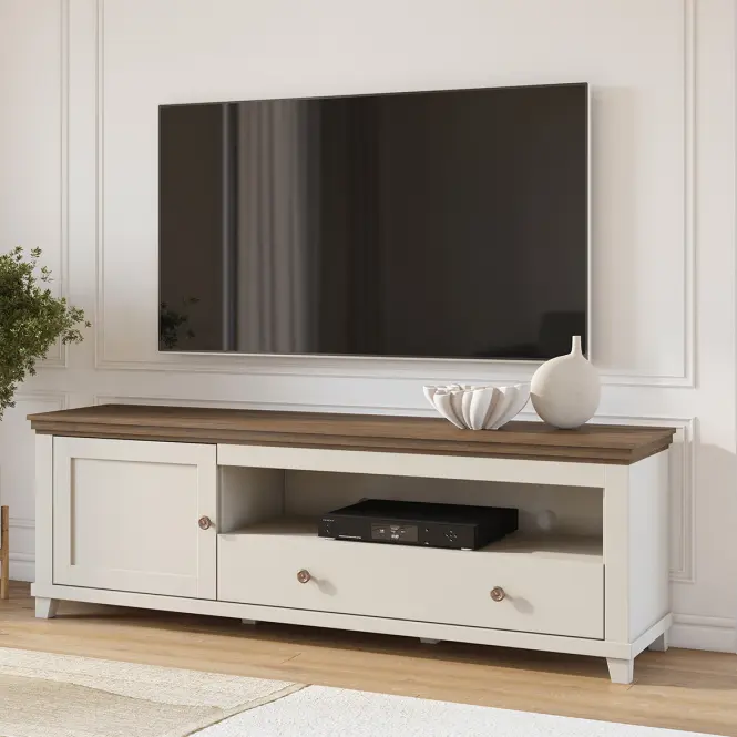 TV stolík Evora 40 Bez/Dub Dunin