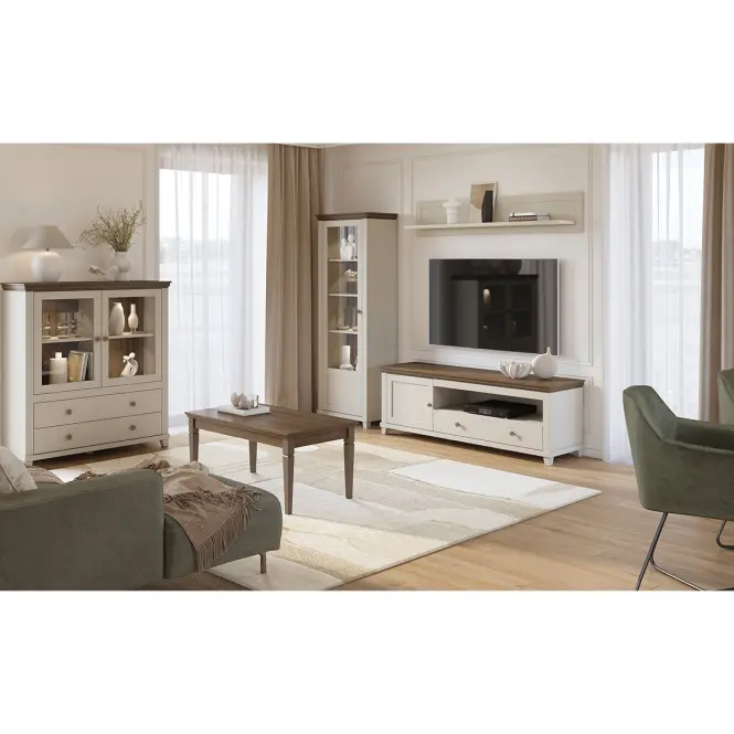 TV stolík Evora 40 Bez/Dub Dunin
