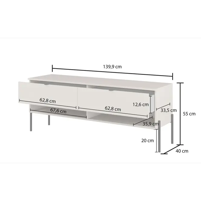 TV stolík Ore 41 2s Dub Lindberg
